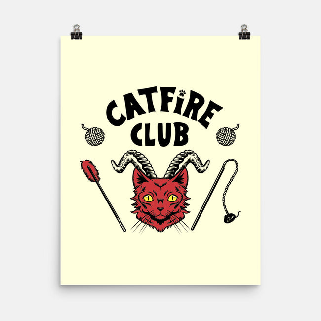 Catfire Club-none matte poster-yumie