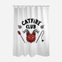 Catfire Club-none polyester shower curtain-yumie