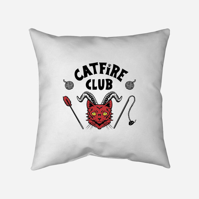 Catfire Club-none removable cover w insert throw pillow-yumie