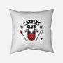 Catfire Club-none removable cover w insert throw pillow-yumie