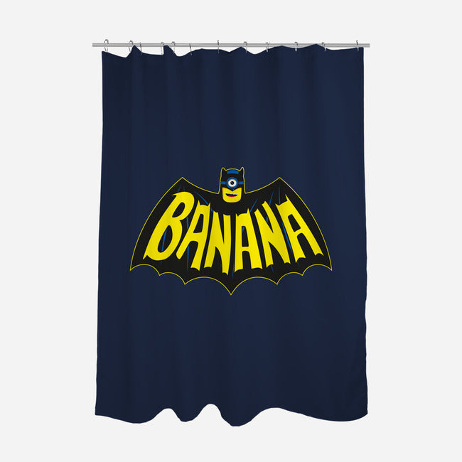 Banana-none polyester shower curtain-retrodivision