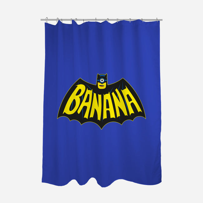 Banana-none polyester shower curtain-retrodivision