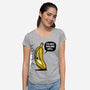 Not Peeling Well-womens v-neck tee-Boggs Nicolas