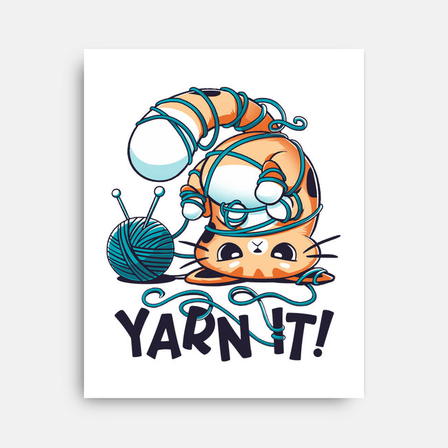 Yarn It-none stretched canvas-Snouleaf
