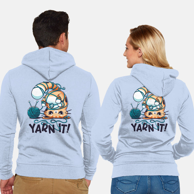 Yarn It-unisex zip-up sweatshirt-Snouleaf