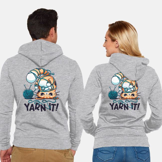 Yarn It-unisex zip-up sweatshirt-Snouleaf