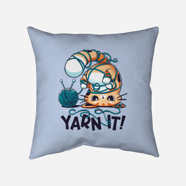 Yarn It-none removable cover w insert throw pillow-Snouleaf