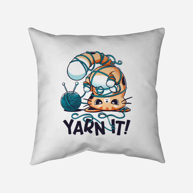 Yarn It-none removable cover throw pillow-Snouleaf