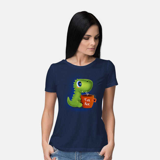 Tea Rex-womens basic tee-erion_designs