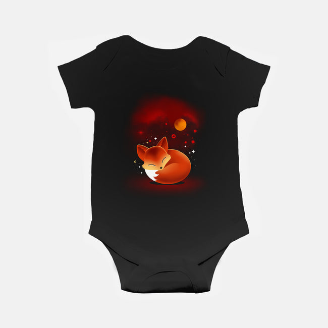 Space Fox-baby basic onesie-erion_designs