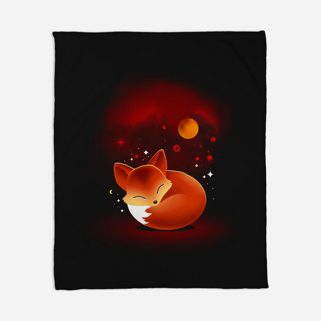 Space Fox-none fleece blanket-erion_designs