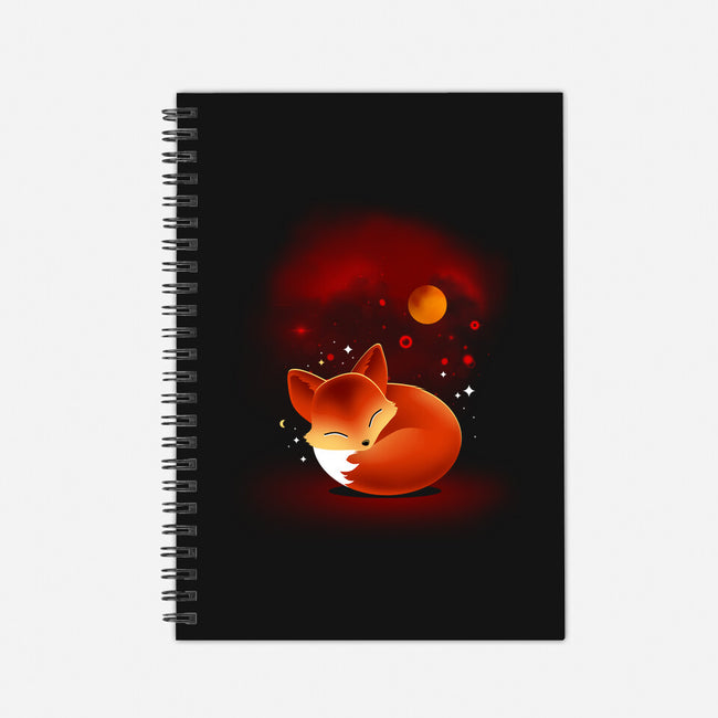 Space Fox-none dot grid notebook-erion_designs