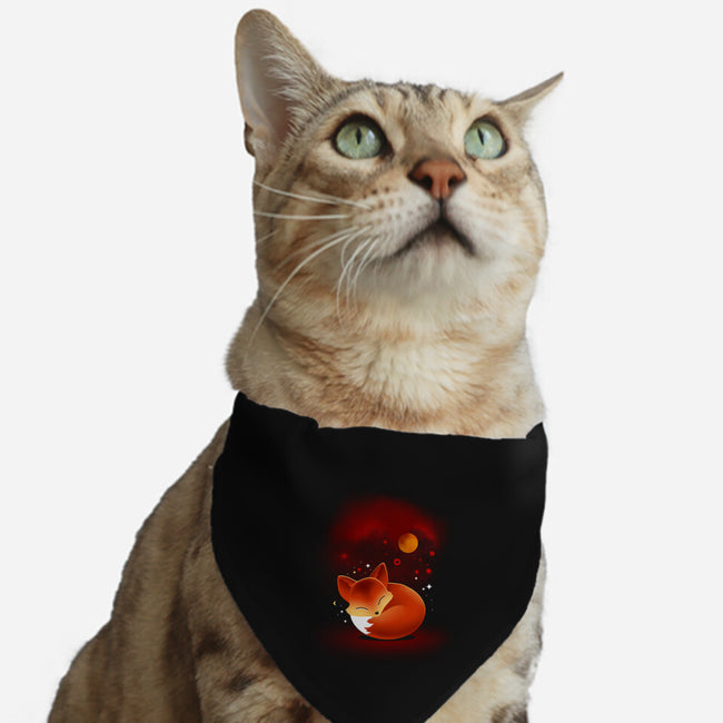 Space Fox-cat adjustable pet collar-erion_designs