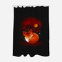 Space Fox-none polyester shower curtain-erion_designs