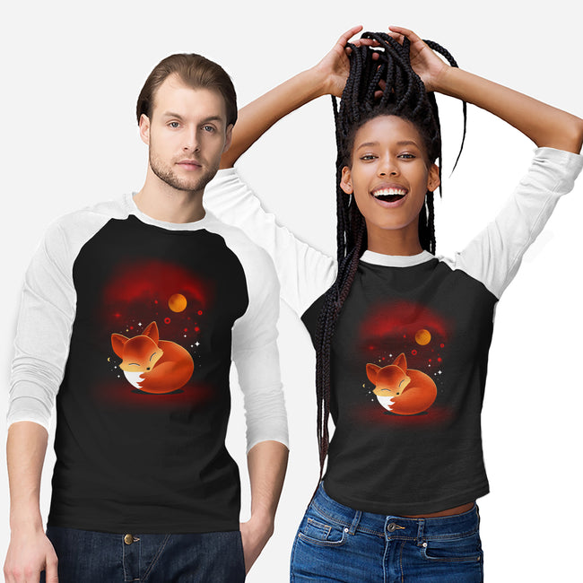 Space Fox-unisex baseball tee-erion_designs