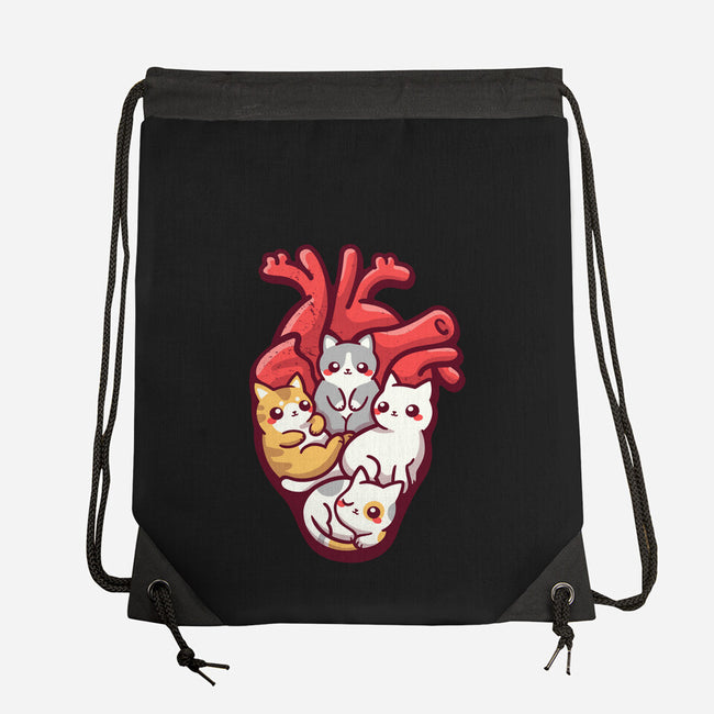 Cat Lover Anatomy-none drawstring bag-NemiMakeit