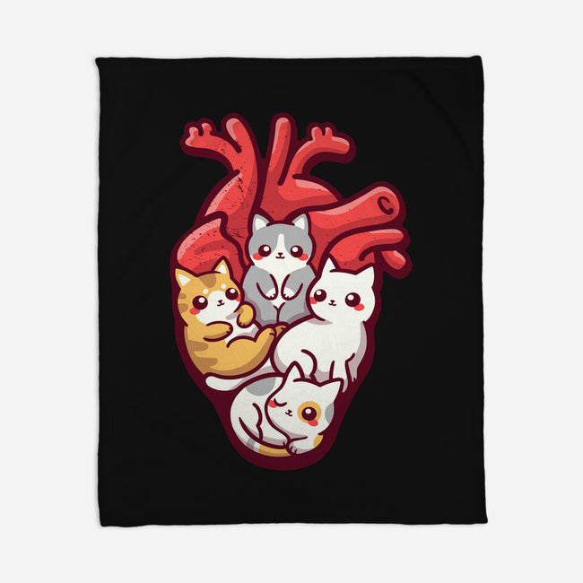 Cat Lover Anatomy-none fleece blanket-NemiMakeit