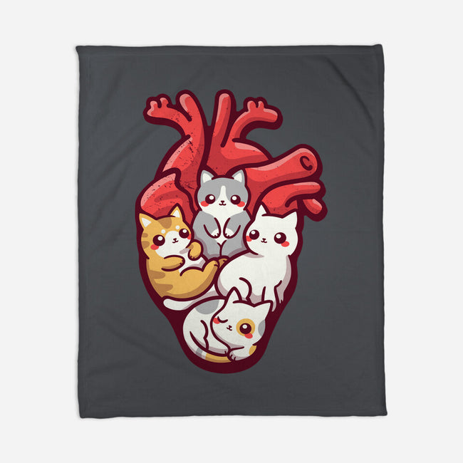 Cat Lover Anatomy-none fleece blanket-NemiMakeit