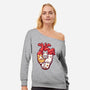 Cat Lover Anatomy-womens off shoulder sweatshirt-NemiMakeit