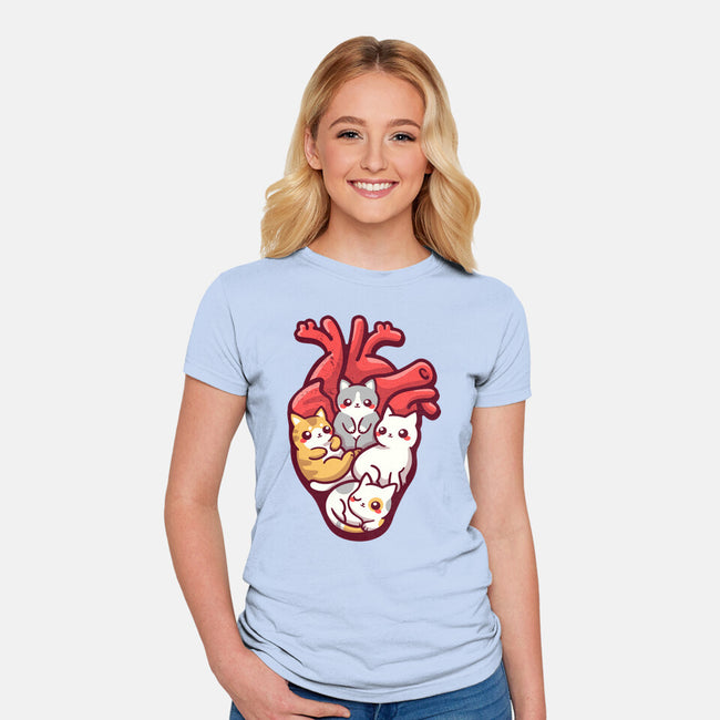 Cat Lover Anatomy-womens fitted tee-NemiMakeit