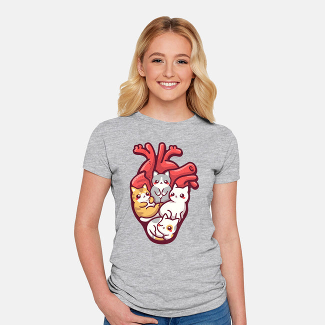 Cat Lover Anatomy-womens fitted tee-NemiMakeit