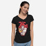 Cat Lover Anatomy-womens v-neck tee-NemiMakeit