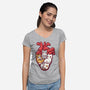 Cat Lover Anatomy-womens v-neck tee-NemiMakeit