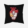 Cat Lover Anatomy-none removable cover w insert throw pillow-NemiMakeit