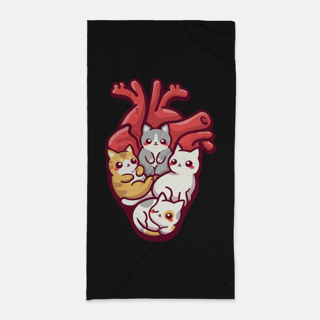 Cat Lover Anatomy-none beach towel-NemiMakeit