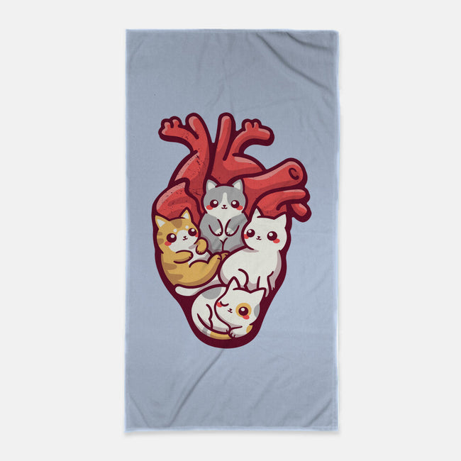 Cat Lover Anatomy-none beach towel-NemiMakeit