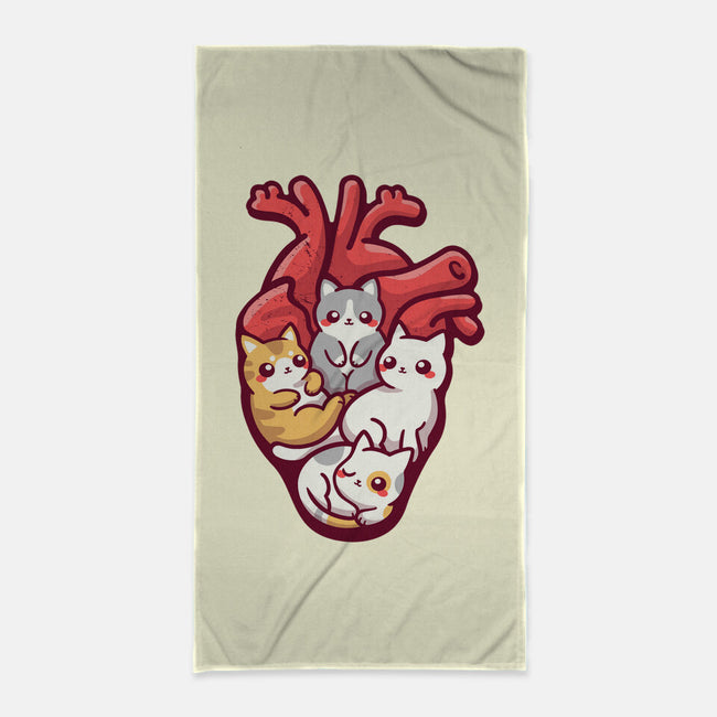 Cat Lover Anatomy-none beach towel-NemiMakeit