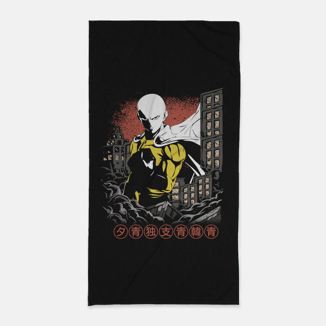 Saitama One Punch-none beach towel-ElMattew