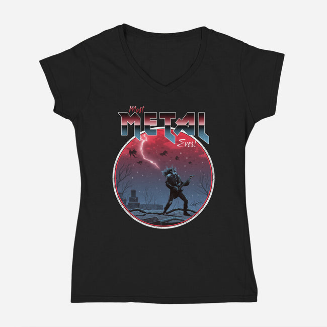 Most Metal-womens v-neck tee-vp021