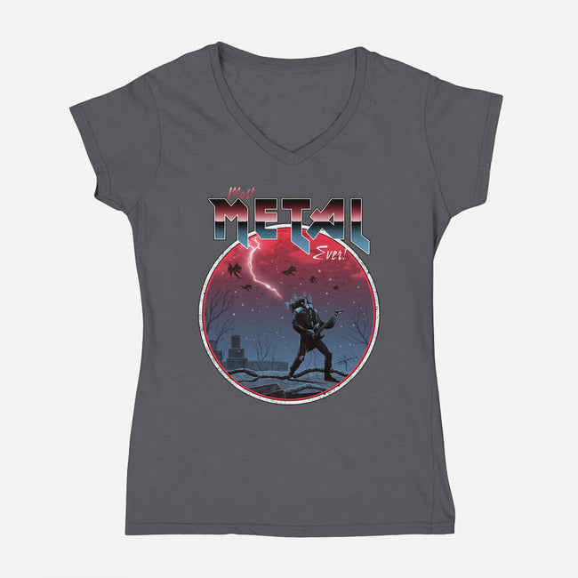Most Metal-womens v-neck tee-vp021