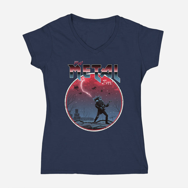 Most Metal-womens v-neck tee-vp021