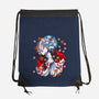 Kitsune Japanese Fox-none drawstring bag-Anes Josh