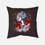 Kitsune Japanese Fox-none removable cover w insert throw pillow-Anes Josh