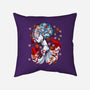 Kitsune Japanese Fox-none removable cover w insert throw pillow-Anes Josh