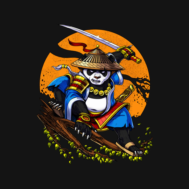 Panda Samurai Ninja-none zippered laptop sleeve-Anes Josh