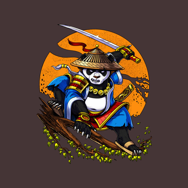 Panda Samurai Ninja-womens basic tee-Anes Josh