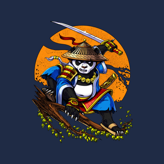 Panda Samurai Ninja-womens basic tee-Anes Josh