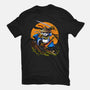 Panda Samurai Ninja-womens fitted tee-Anes Josh