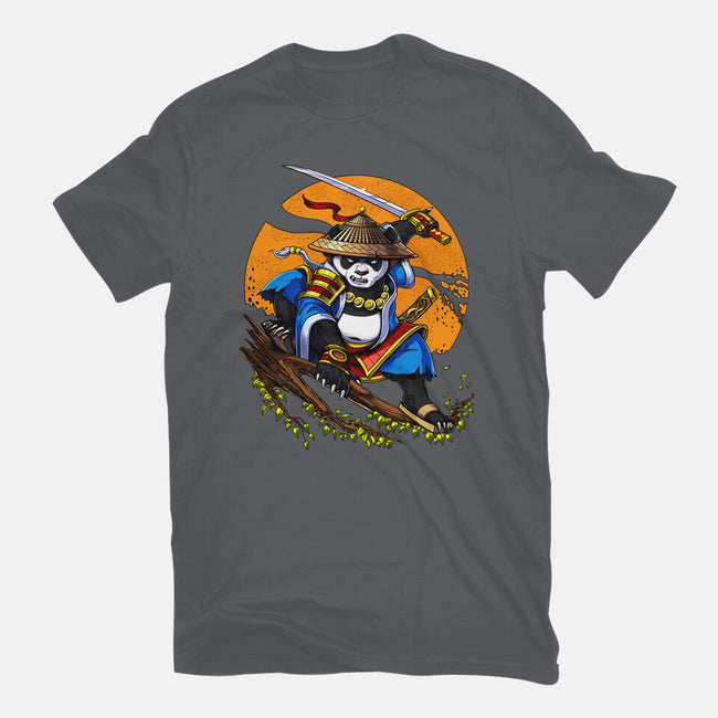 Panda Samurai Ninja-mens basic tee-Anes Josh