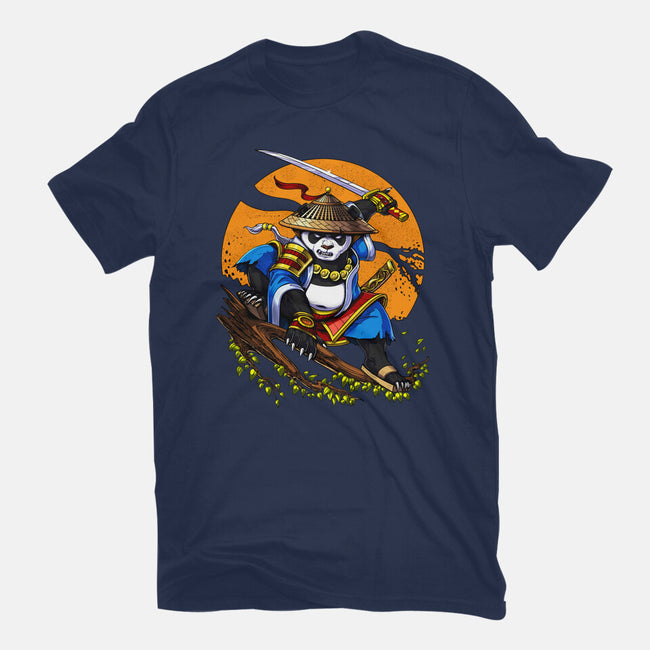 Panda Samurai Ninja-mens basic tee-Anes Josh