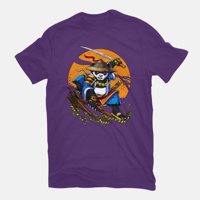 Panda Samurai Ninja-mens basic tee-Anes Josh