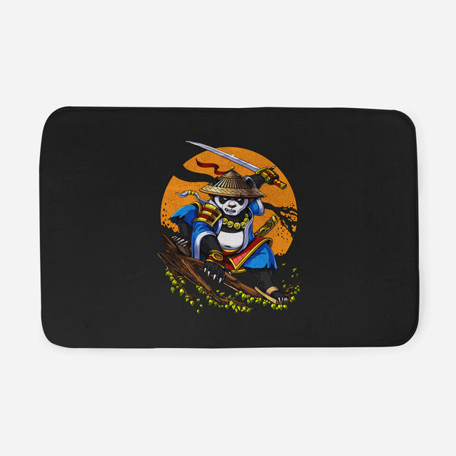 Panda Samurai Ninja-none memory foam bath mat-Anes Josh