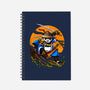 Panda Samurai Ninja-none dot grid notebook-Anes Josh