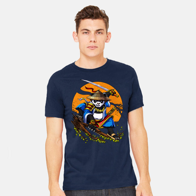 Panda Samurai Ninja-mens heavyweight tee-Anes Josh