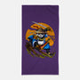 Panda Samurai Ninja-none beach towel-Anes Josh