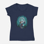 God Of War-womens v-neck tee-turborat14